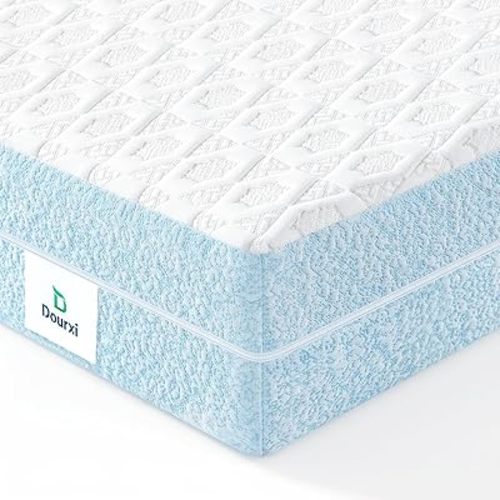 Dourxi Crib Mattress Dual Sided Gel Memory Foam Toddler Mattress for Baby