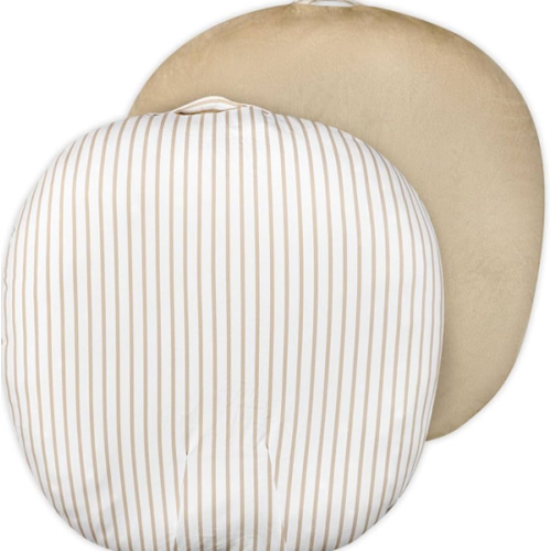 Newborn Lounger Cover for Girls Boys, Removable Soft Baby Lounger Cover 1 Pack, Reversible Infant Lounger Cover Fleece, Light Brown (Only Cover)