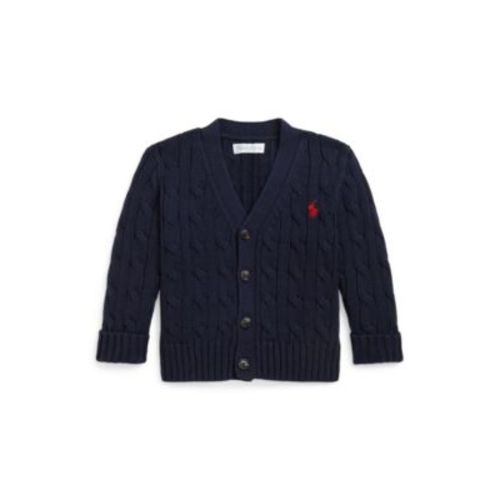 Baby Boys Cotton Cable-Knit Cardigan
