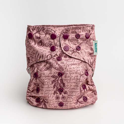 Floral: Essentials Pocket Cloth Diaper with Athletic Wicking Jersey, Grows with your Baby
