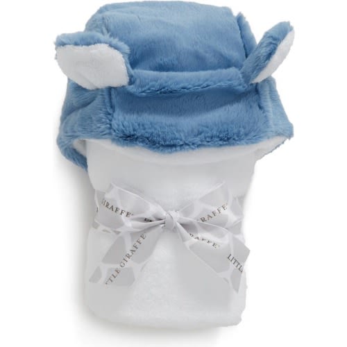 Little Giraffe Luxe Hooded Towel, Cornflower