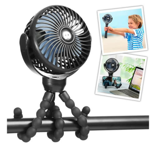 snawowo Mini Portable Baby stroller Fan, Battery Operated Small Handheld Pram Fan, 360° Rotate Flexible Tripod Rechargeable Clip On Fan for Car Seat Crib Bike Treadmill Travel Camping : Amazon.com.au: Computers