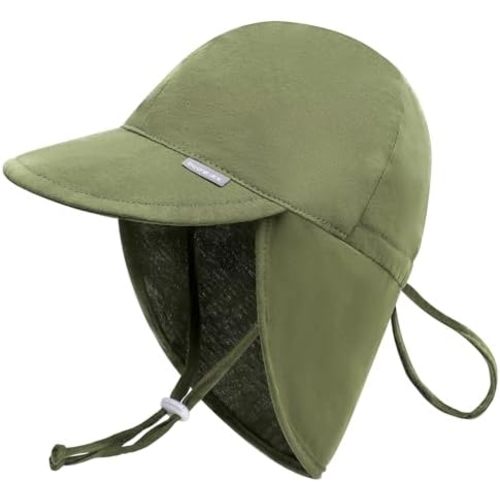 Duoyeree UPF 50+ Baby Sun Hat with Ear and Neck Protection - Toddler Beach Hat for Boys & Girls - Ideal for Summer Fun
