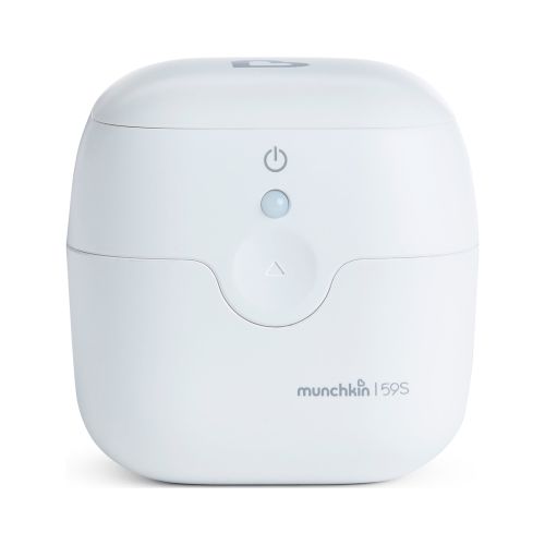Munchkin Portable UV Sterilizer, Kills 99.99% of Germs in 59 Seconds, White, Mini UV Light Sanitizer Box