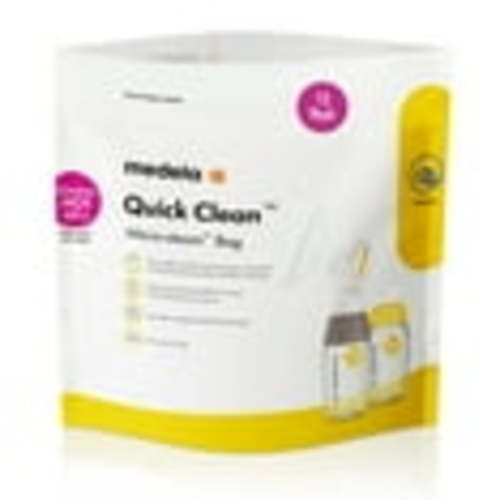 Medela Quick Clean Micro-Steam Bags, 12 Count Sterilizing Bags for Bottles and Breast Pump Parts
