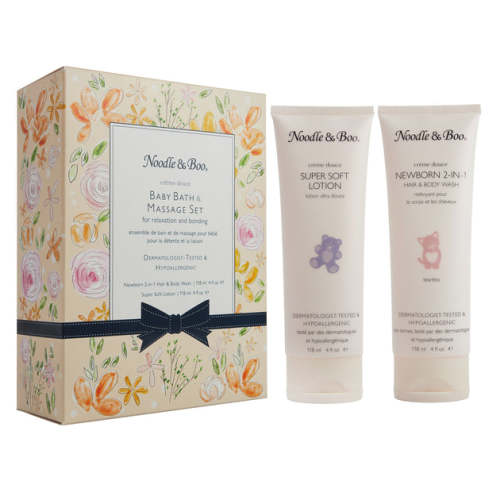 Baby Bath & Massage Gift Set - Flowers – Noodle & Boo