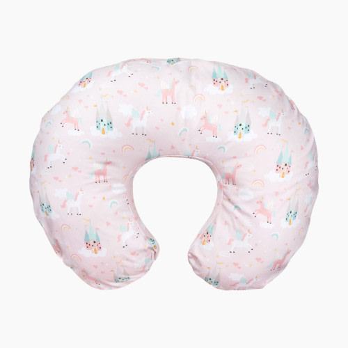 Boppy COVER ONLY: Original Nursing Pillow Cover - Pink Unicorns And Castles