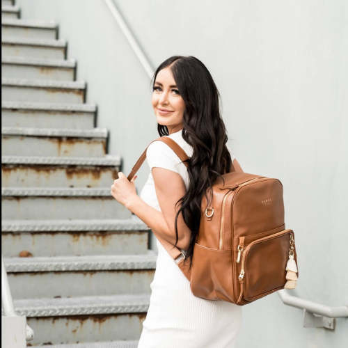 Elkie & Co. Aspen Vegan Leather Diaper Bag Backpack