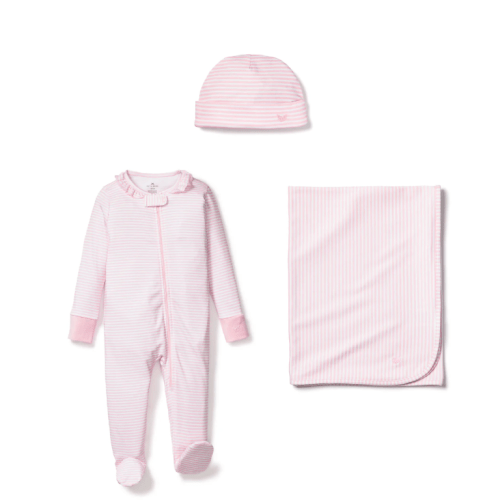 Welcome Home Baby Set - Pink Stripe