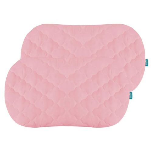 Bassinet Mattress Cover Compatible with Halo Bassinest Swivel Sleeper Bassinet Mattress Pad, 2 Pack, Microfiber, Waterproof and Soft, Pink