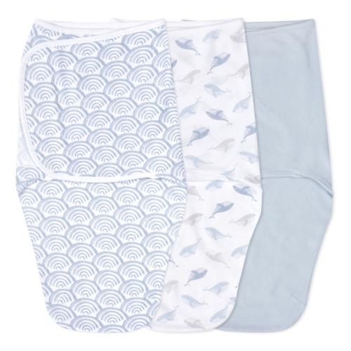 At Sea Easy Swaddle With No Zipper 0-3M | aden + anais