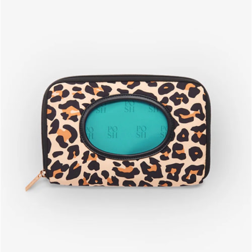 Leopard Spots Brown Wet Wipe Case | Lana Leopard Tan