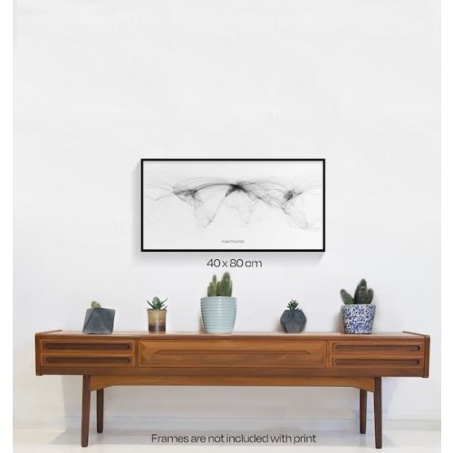 Map of the World From Its Flight Routes - Etsy