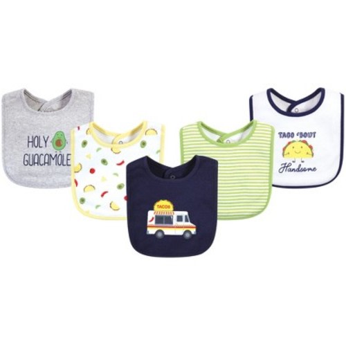 Hudson Baby Cotton Bibs, Taco Truck, One Size