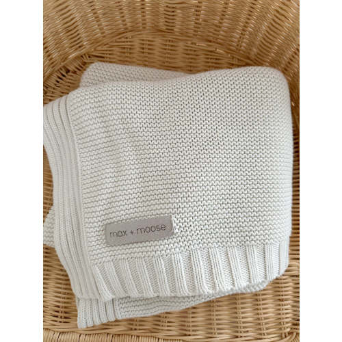 Ecru Knit Blanket Default Title