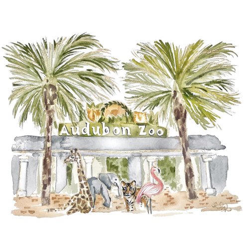 Went on Down to the Audubon Zoo (PAPER Print) — SarahKKreations