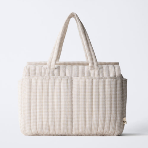 GINGHAM MATERNITY BAG