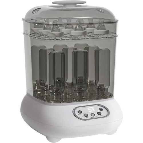 Femometer Family Bottle Sterilizer and Dryer, 12 Mins Fast Electric Steam Sterilization, Large Capacity for 9 Universal Bottles, & Newborn Essentials & Accessories, 40 Mins Auto-Dry