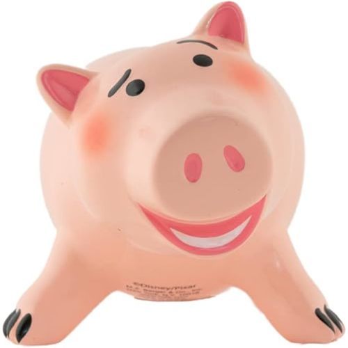 Disney Toy Story 4 Hamm Pig Piggy Bank for Kids - Ceramic Coin Bank with Stopper