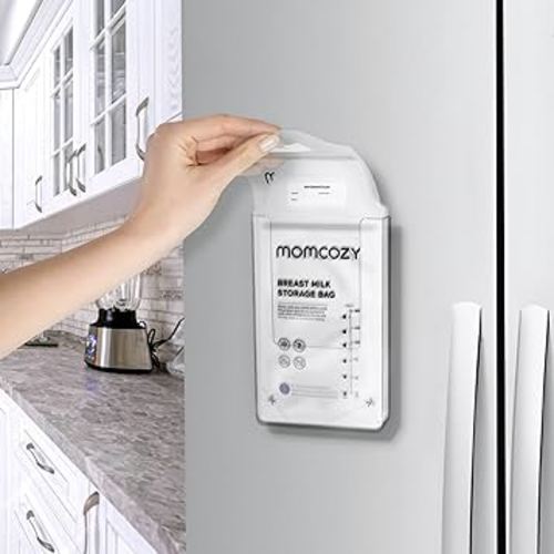 Original Magnetic Breastmilk Storage Bag Organizer for External Refrigerator Use - Strong 4 Magnets, Versatile for Menus, Pamphlets