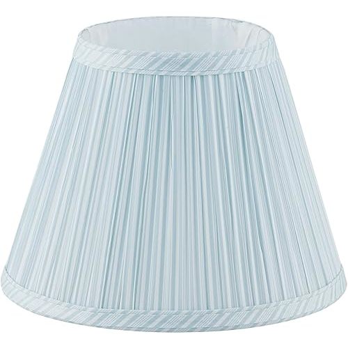 Uno Lamp Shade,Drum Pleated Lamp Shade 5" Top x 9" Bottom x 7" Slant Height,Barrel Small Replacement Lampshade (Uno Fitter), Fabric Lampshades Table lamp Shades Bottle Lamp Shade,1 Pack(Light Green )