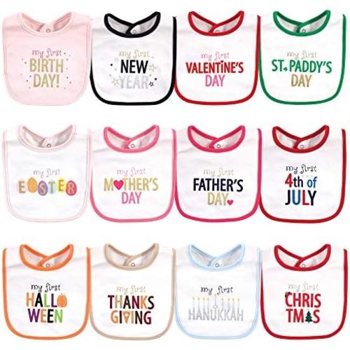 Hudson Baby Unisex BabyCotton Bibs