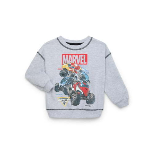 Marvel Monster Jam Toddler Boys Graphic Crewneck Sweatshirt, Sizes 12M-5T