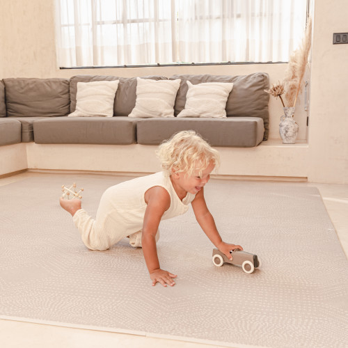 Toddlekind Premium Foam Playmats Deco Collection - Latte, 4x6