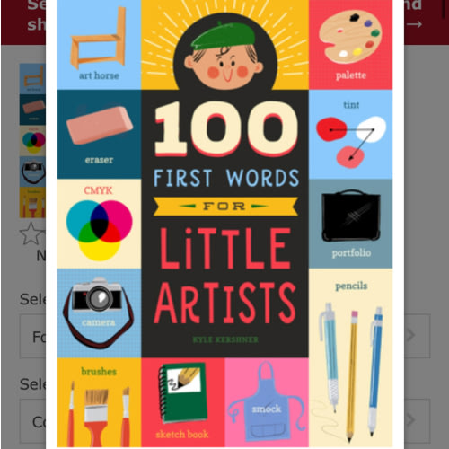 100 First Words for Little Artists – Humble Baby Goods