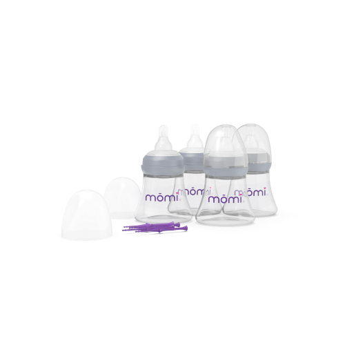 Glass Baby Bottle Sets: Natural Feeding Solution | mōmi 🤱🍼