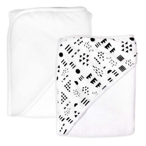 2-Pack Organic Cotton Hooded Towels, Rose Blossom | Honest Baby Clothing
