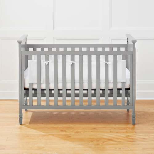 Breathable™ Mesh Liner for Full-Size Cribs, Classic 3mm Mesh, White (Size 2FS Covers 2 Sides)