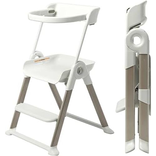 Boon Pivot Toddler Tower - Folding Toddler Step Stool - Montessori Kitchen Stool for Learning and Cooking - 21.75 L x 22.75 W x 34.75 H - Ages 18 Months to 4 Years