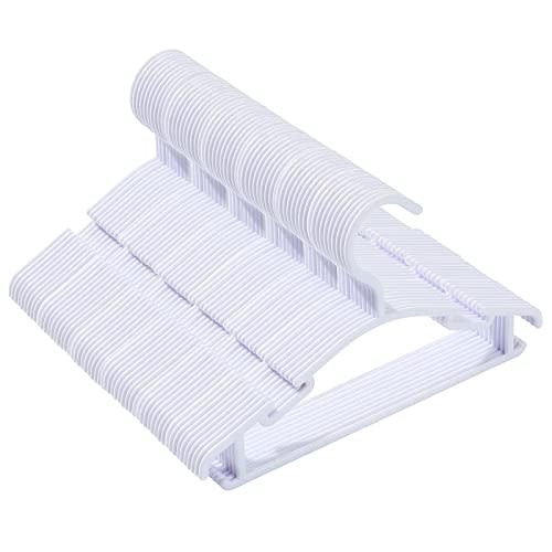 Baby Clothes Hangers,Kids Plastic Hangers for Closet,Toddler,Infant,Child,Newborn's Coat Hangers Ideal for Laundry and Nursery's Everyday Standard Use,60 Pack White