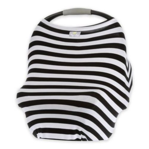 Itzy Ritzy® Mom Boss™ Multi-Use Cover in Black and White Stripe - BLACK - ONE SIZE