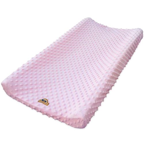 BlueSnail Ultra Soft Minky Dot Changing Pad Cover (Pink,one Size)