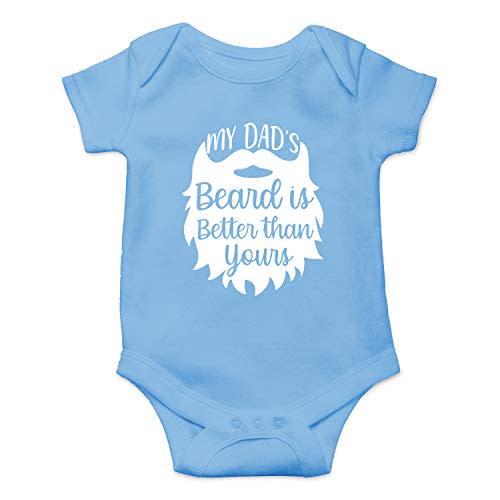 My Dad's Beard is Better Than Yours - Funny Baby Essentials Bodysuit - Newborn Girl Romper