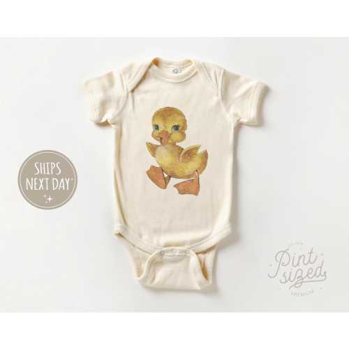 Duckling Onesie® - Vintage Bodysuit - Cute Natural Baby Onesie®