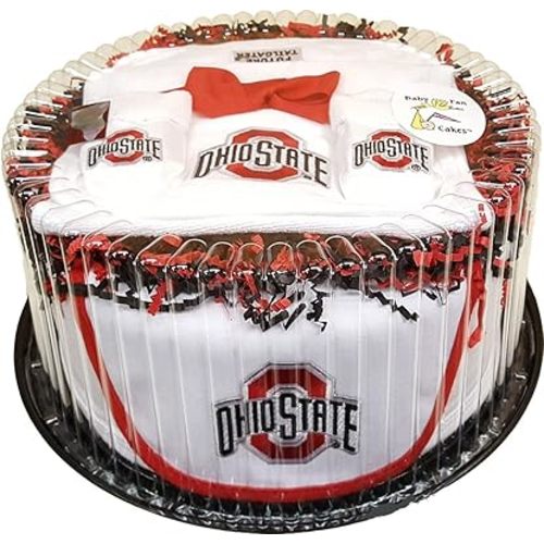 Ohio State University Buckeyes Baby Fan Cake Gift Set - Newborn