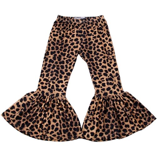 Amazon.com: QLIyang Girls Ruffle Leggings Leopard Print Bell Bottoms Flare Pants: Clothing, Shoes & Jewelry