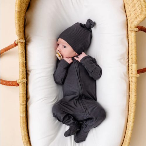Hudson Ribbed Zipper Footies – Lou Lou & Company