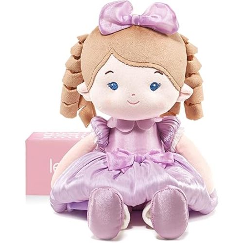 Soft Baby Doll Toys (16''), My First Baby Rag Doll for 1 Year-Old Girl Birthday Gift, Christmas Plush Toys Gift for Toddler Kids Infants-Princess Aurora