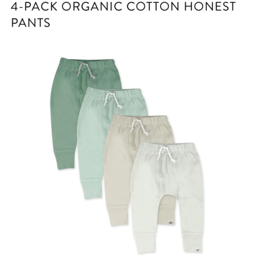 4-Pack Organic Cotton Honest Pants | Honest Baby Clothing