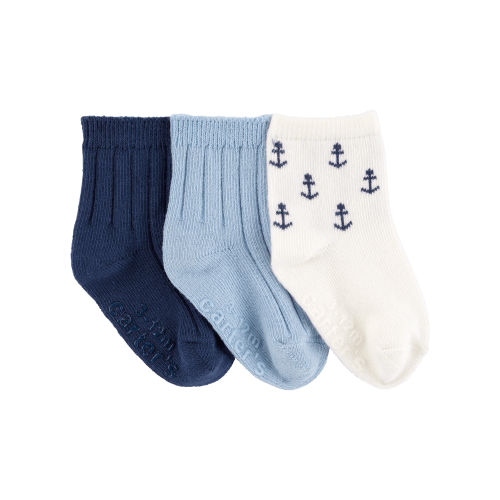 Baby 3-Pack Anchor Booties - Carter's | Carter's