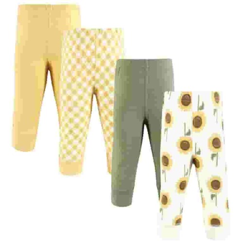 Hudson Baby Tapered Ankle Pants, 4- Pack, 0/3 Months- 5T