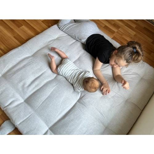 Organic Play Mat Crawling Mat Filled HEMP Fiber in Non-dyed - Etsy