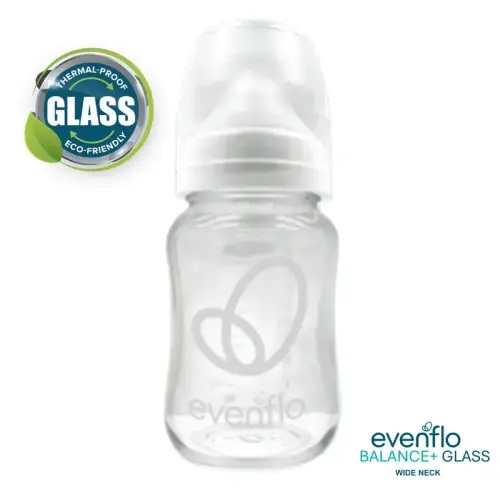 Evenflo Balance + Wide Neck Glass Bottles 6oz - 3 Pack OFFICIAL - TikTok Shop