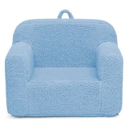Delta Children Cozee Kids Plush Upholstered Arm Chair, Powder Blue