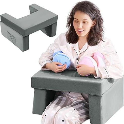 BALAPET Twin Nursing Pillows for Breastfeeding with Removable Cover Breastfeeding Pillow for Twins Ergonomic Breastfeeding Pillow for Ultimate Support Adjustable Nursing Pillow with Handy Side Pocket