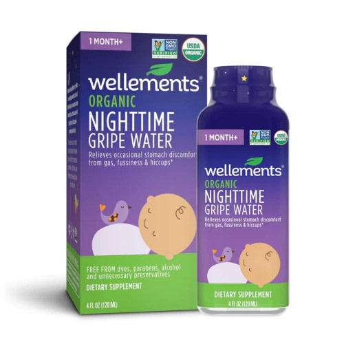 Wellements Organic Nighttime Gripe Water, 4 Oz